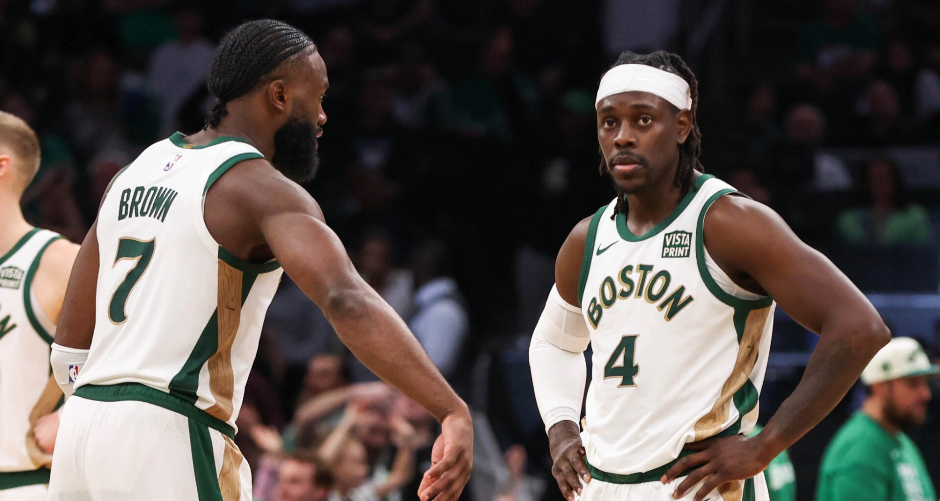 Jaylen Brown Reacts To 'Weird' Reunion With Former Celtics Stars