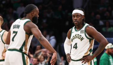 Jaylen Brown Reacts To 'Weird' Reunion With Former Celtics Stars
