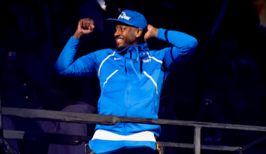 Mark Pope (left) and Mikhail McLean - Crawford Ifland, Kentucky Sports Radio