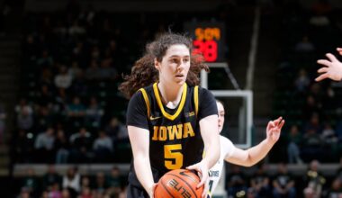 No. 10 Iowa blows a 17-point lead in the last 3:00, then outlasts No. 15 Maryland 85-78 in overtime