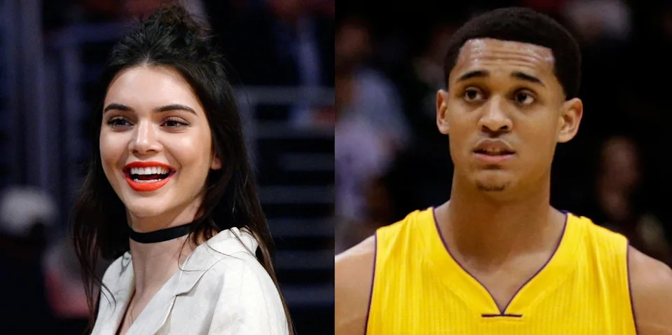 Kendall Jenner and Jordan Clarkson from the period when the two were romantically linked.