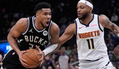 Bucks' Giannis Antetokounmpo expects to miss extended time after injuring his calf again