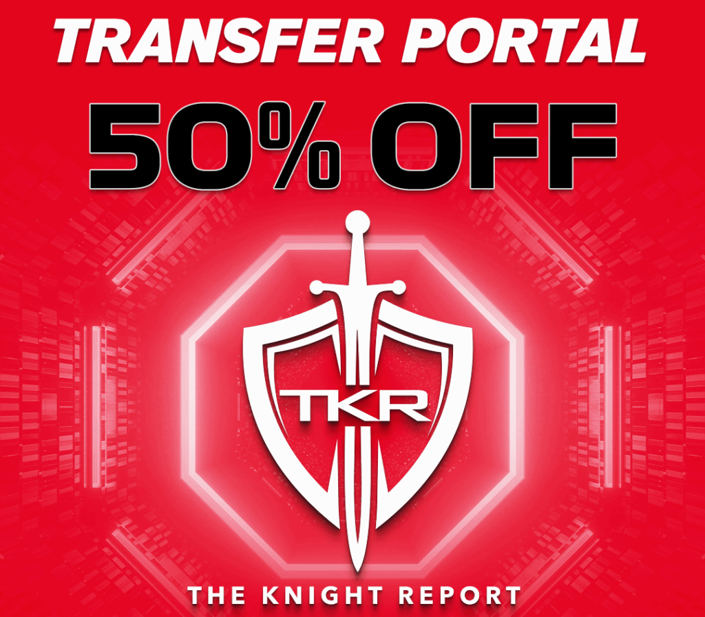 The Knight Report promo Transfer Portal 50% off