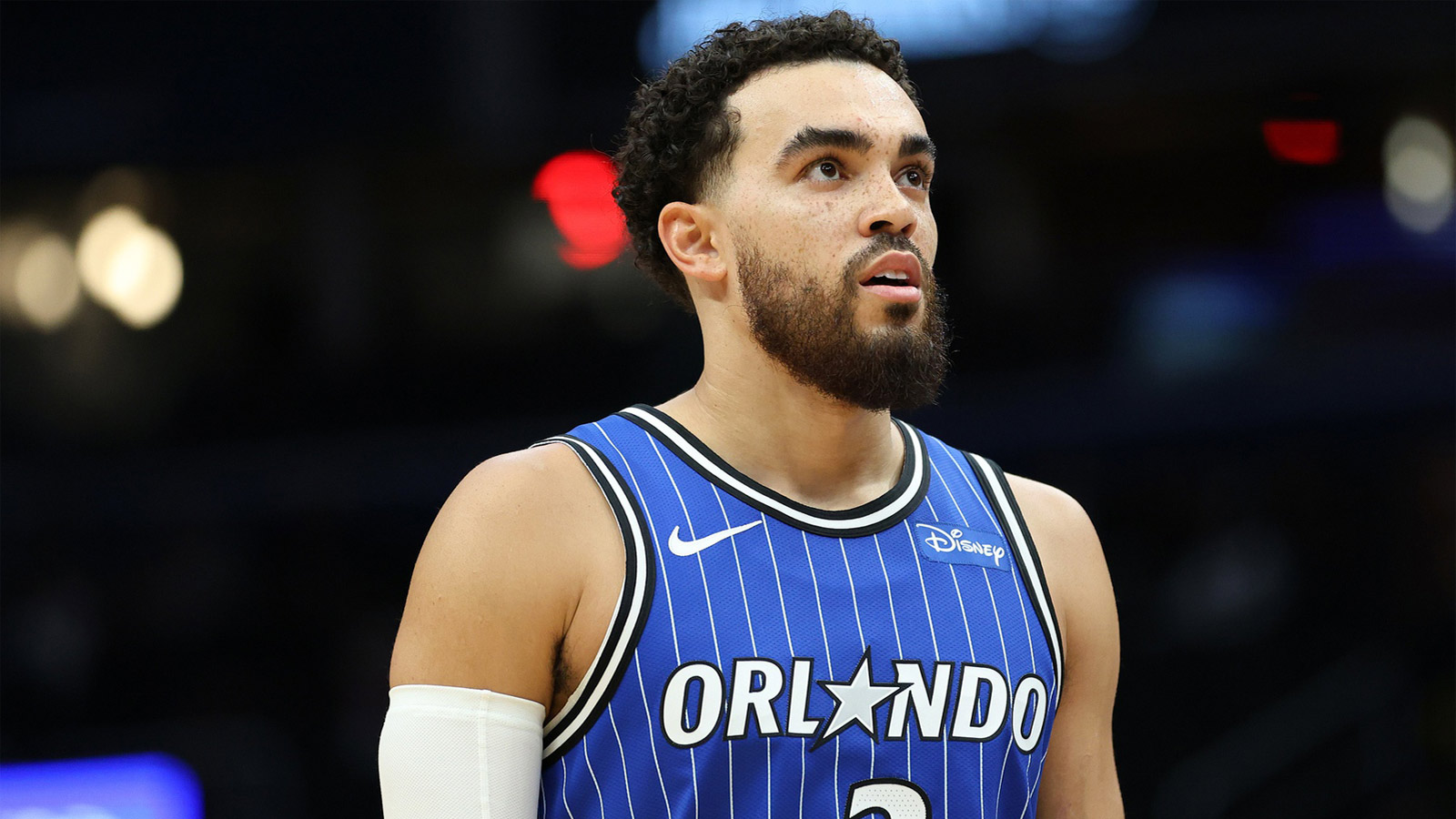 Orlando Magic guard Tyus Jones (2) looks on during the first half against the Washington Wizards at Capital One Arena.