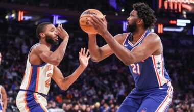 Joel Embiid (left knee, right ankle) probable for Sixers-Nuggets on Monday