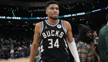 Giannis Antetokounmpo expects to miss 4-6 weeks after injuring calf in Bucks’ latest loss