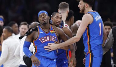 NBA fines Jeremiah Fears, Luguentz Dort for roles in altercation at end of Pelicans vs. Thunder