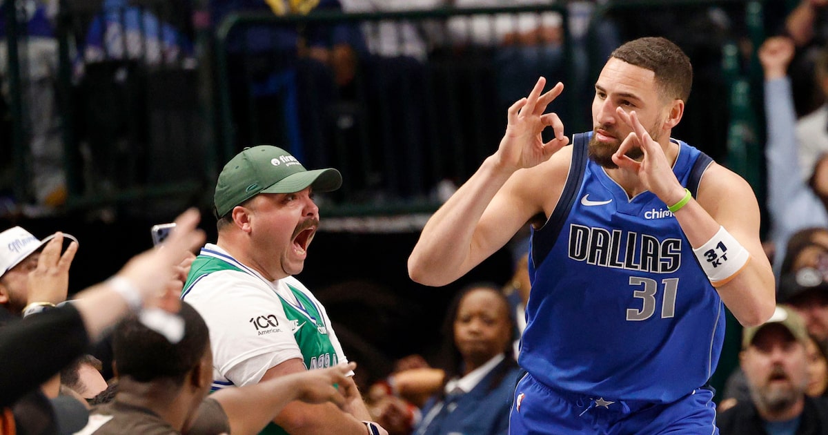 Klay Thompson makes history, leads plucky Mavericks fill-ins to runaway win over Jazz