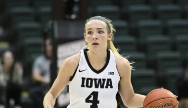 No. 14 Iowa women overcome 16-point halftime deficit, defeat Indiana 56-53