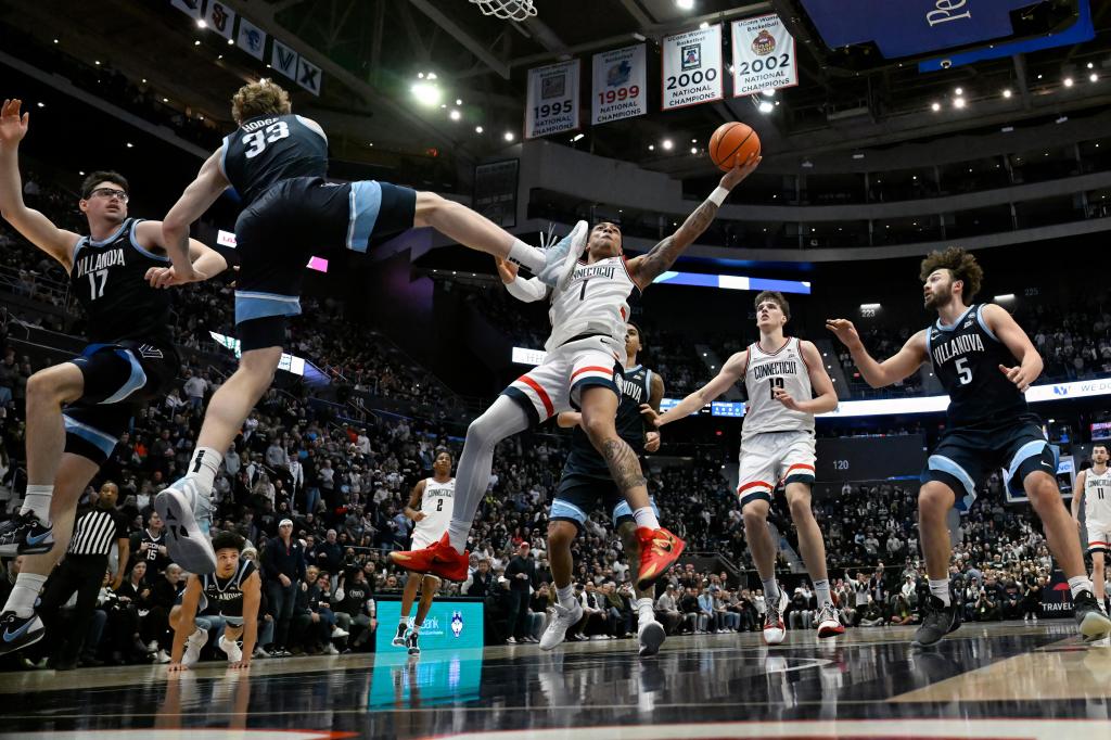 Ball, Karaban help No. 2 UConn top Villanova in OT