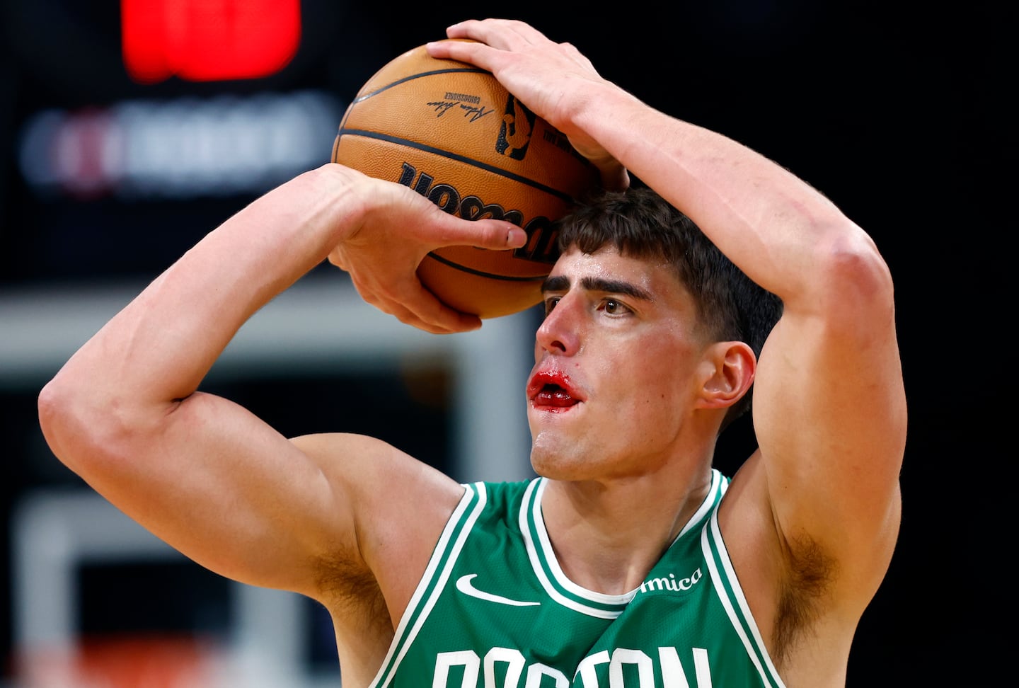 Bloodied or otherwise, Luka Garza has been shooting sharp.