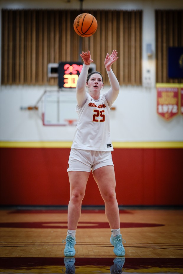 Paityn Erlenbush attempts a free throw for CR. She led the squad with 16 points Saturday against Siskiyous, canning six from the line. (Steve WatsonContributed)