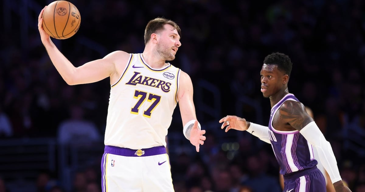 Los Angeles Lakers' Luka Doncic out vs. Portland Trail Blazers due to groin soreness