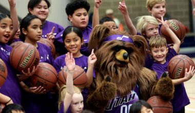 Jazz, Delta provide big assist for community basketball court – Deseret News