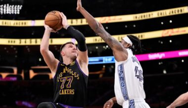 Doncic and James score 30+ each for 1st time this season in Lakers' 128-121 win over Grizzlies