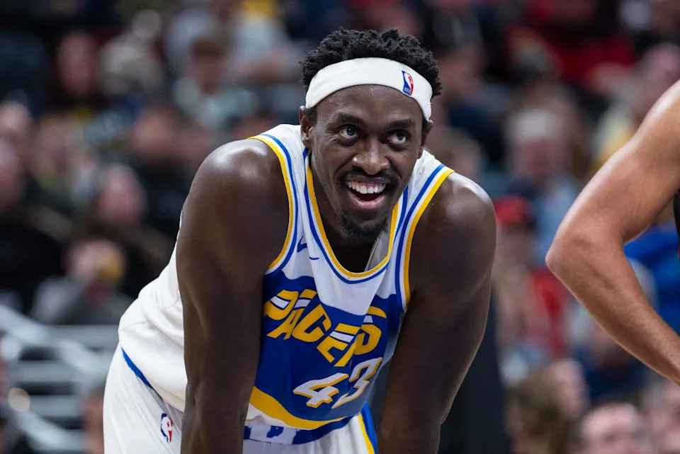 Indiana Pacers forward Pascal Siakam (43)Trevor Ruszkowski-Imagn Images