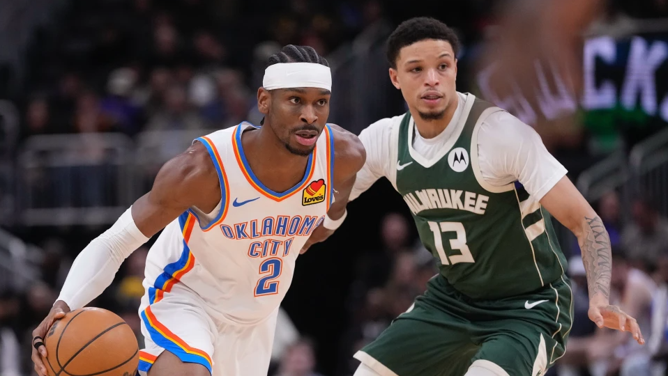 Gilgeous-Alexander scores 40 points as Thunder roll past Bucks