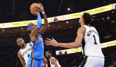 Thunder top Spurs for first time in four meetings this season