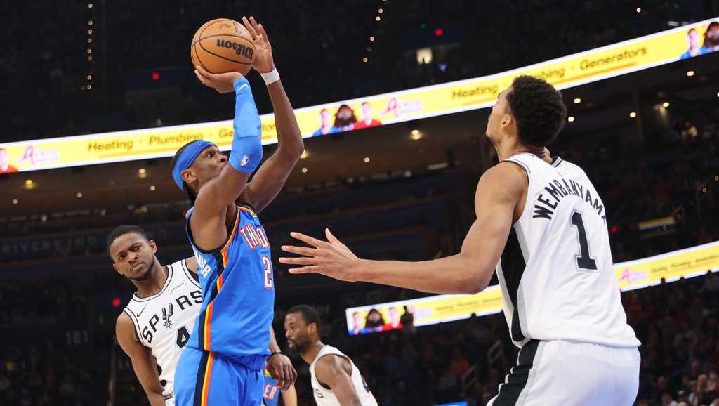 Thunder top Spurs for first time in four meetings this season
