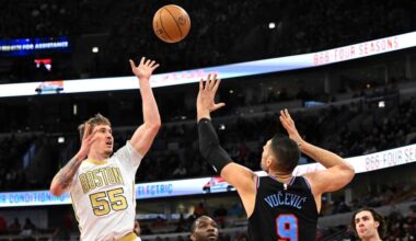 Kevin Huerter's buzzer-beater lifts Bulls past Celtics before Derrick Rose's jersey retirement