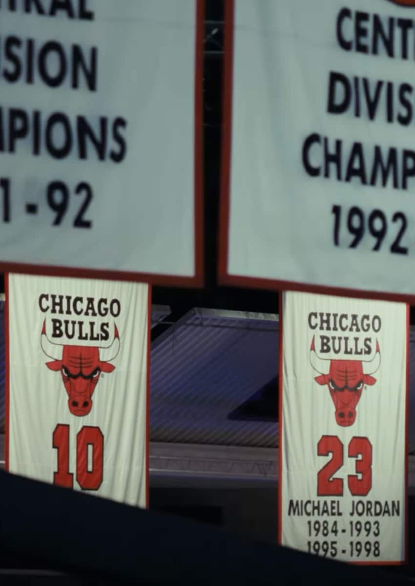 Once raised to the rafters, they become permanent fixtures of the arena and silent witnesses to decades of basketball history.