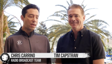 Nets analyst Tim Capstraw celebrates incredible milestone