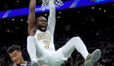 Jaylen Brown makes admission about officiating after Celtics' loss to Nuggets