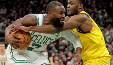 Jaylen Brown, Sam Hauser lead way as Celtics breeze past Pacers