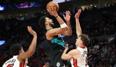 Sharpe scores 27 points as Trail Blazers beat Heat 127-110 for 4th straight win