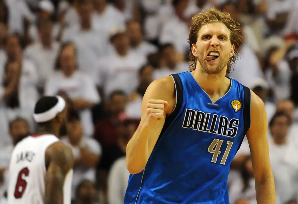 Dirk Nowitzki received votes for the Most Valuable Player award in 12 different seasons