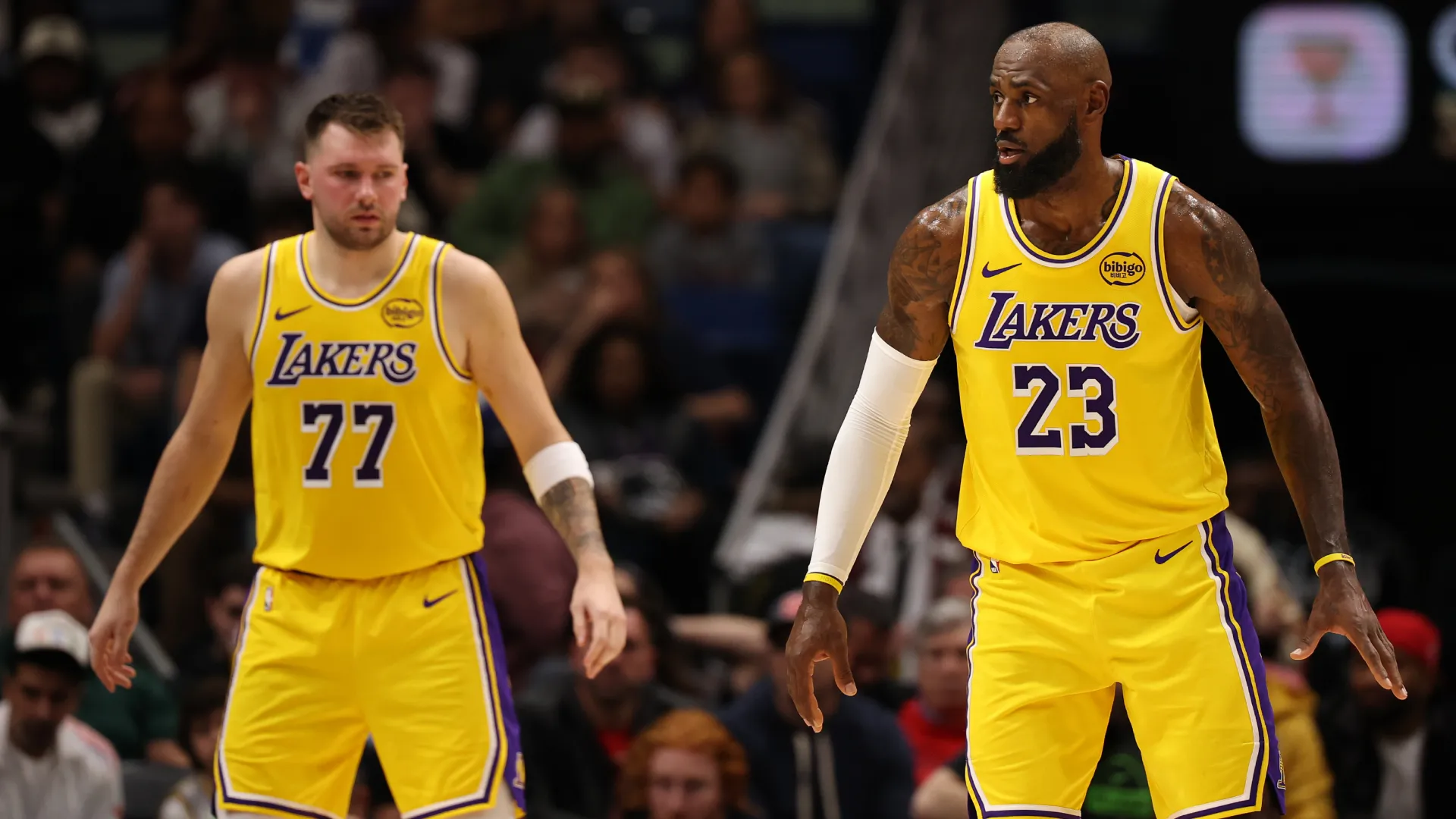 Luka Doncic and LeBron James