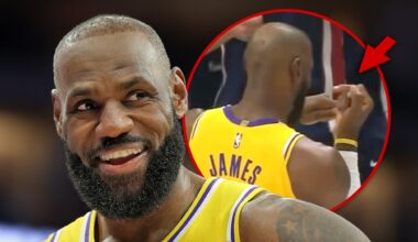 LeBron James Nearly Flips Off Nuggets Bench In Funny Moment Caught on Camera