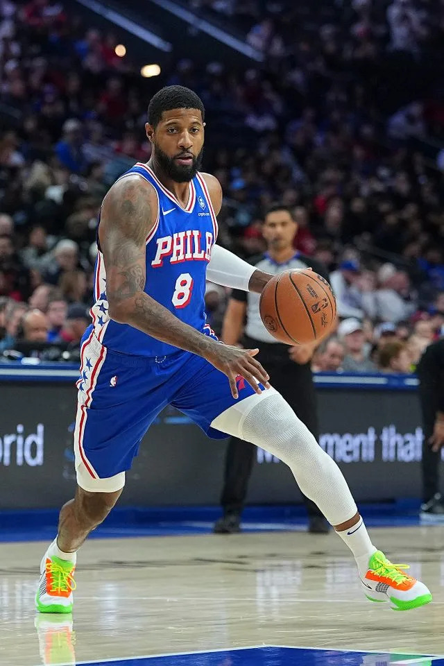 Paul George during a game on Jan. 27, 2026 Mitchell Leff/Getty 