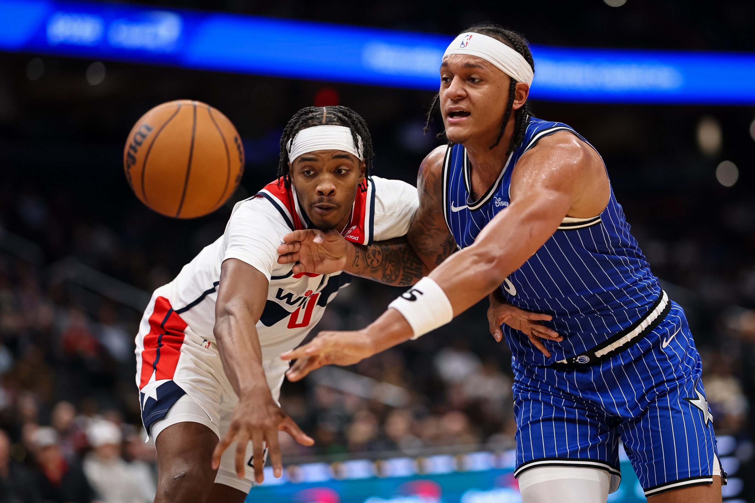 Wizards wing Bilal Coulibaly had five steals in the team’s win over the Orlando Magic.