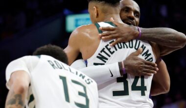 LeBron James gifted Giannis a signed jersey after Lakers-Bucks game
