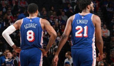 Joel Embiid, Paul George questionable for Sixers-Pacers, McCain doubtful after G-League assignment
