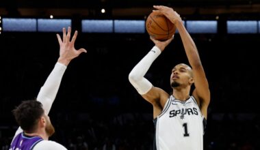 Victor Wembanyama rains threes on the Jazz, leads Spurs to blowout win