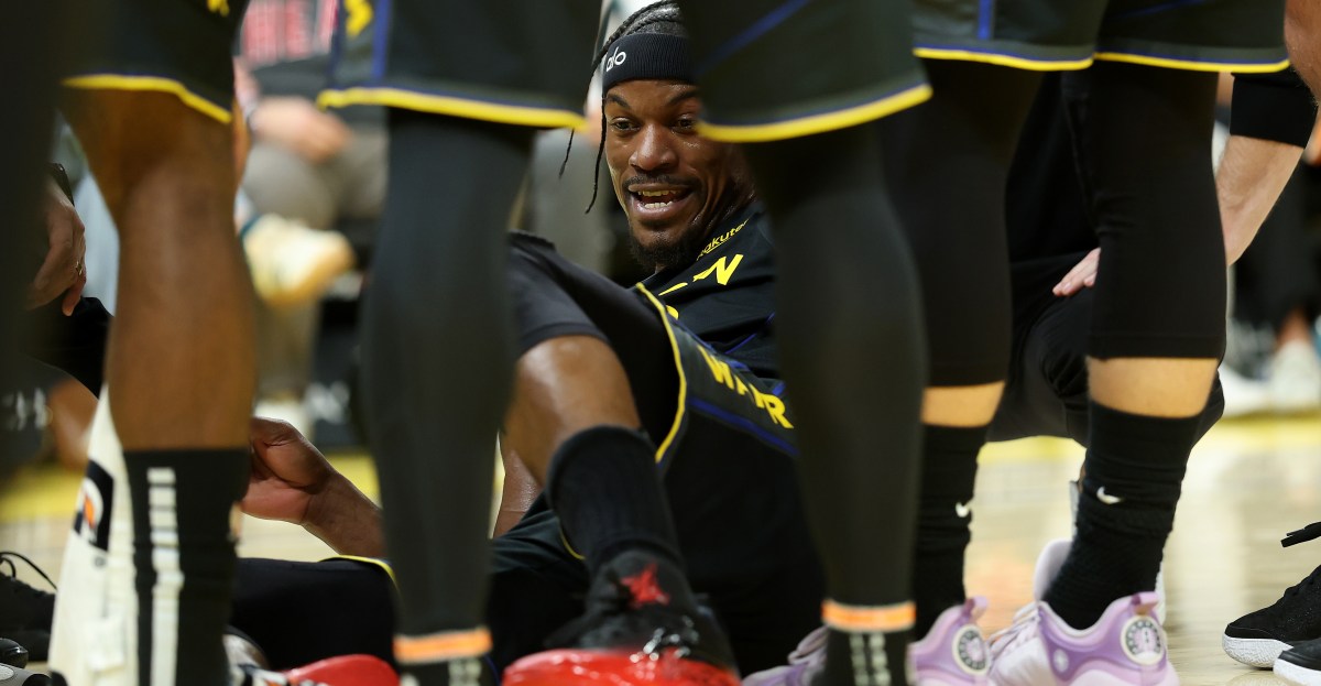 Warriors dominate Heat despite Jimmy Butler’s knee injury