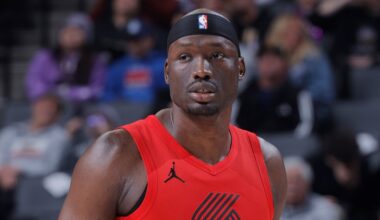 Blazers Center Duop Reath Out for Season with Broken Foot