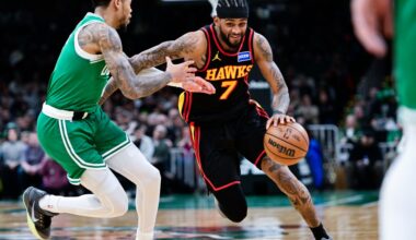 Balanced scoring leads Hawks to 117-106 win against the Celtics