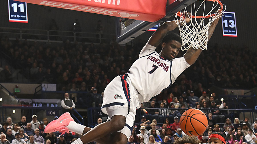 Gonzaga Bulldogs Zags top 25 poll rankings Tyon Grant-Foster...