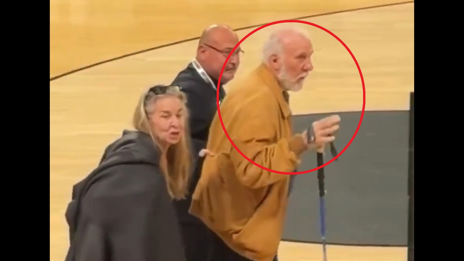 Gregg Popovich at a G League game