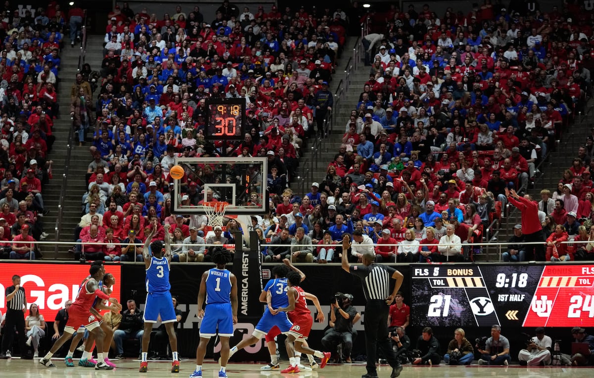 Utah basketball attendance spikes for rivalry game vs. BYU, AJ Dybantsa