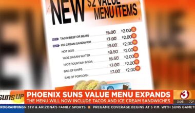 Phoenix Suns expanding value menu with new items