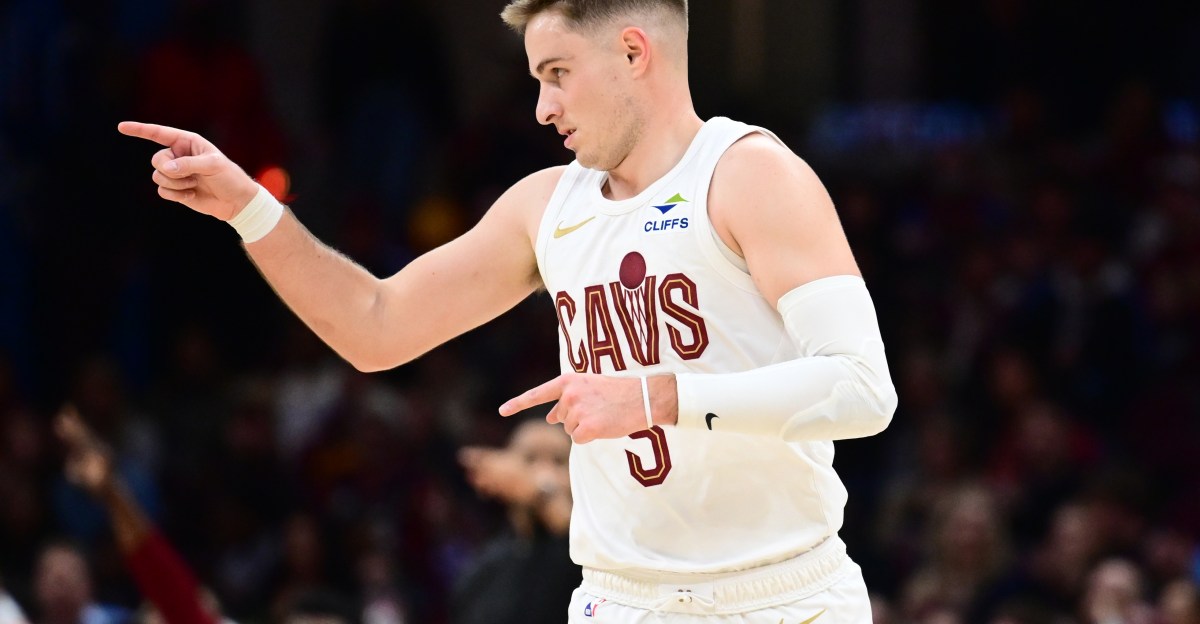 Sam Merrill brings ‘randomness’ and ‘chaos’ to Cavs’ starting lineup