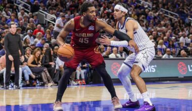 Donovan Mitchell’s 27 second-half points lead Cavs to 119-105 victory over Magic