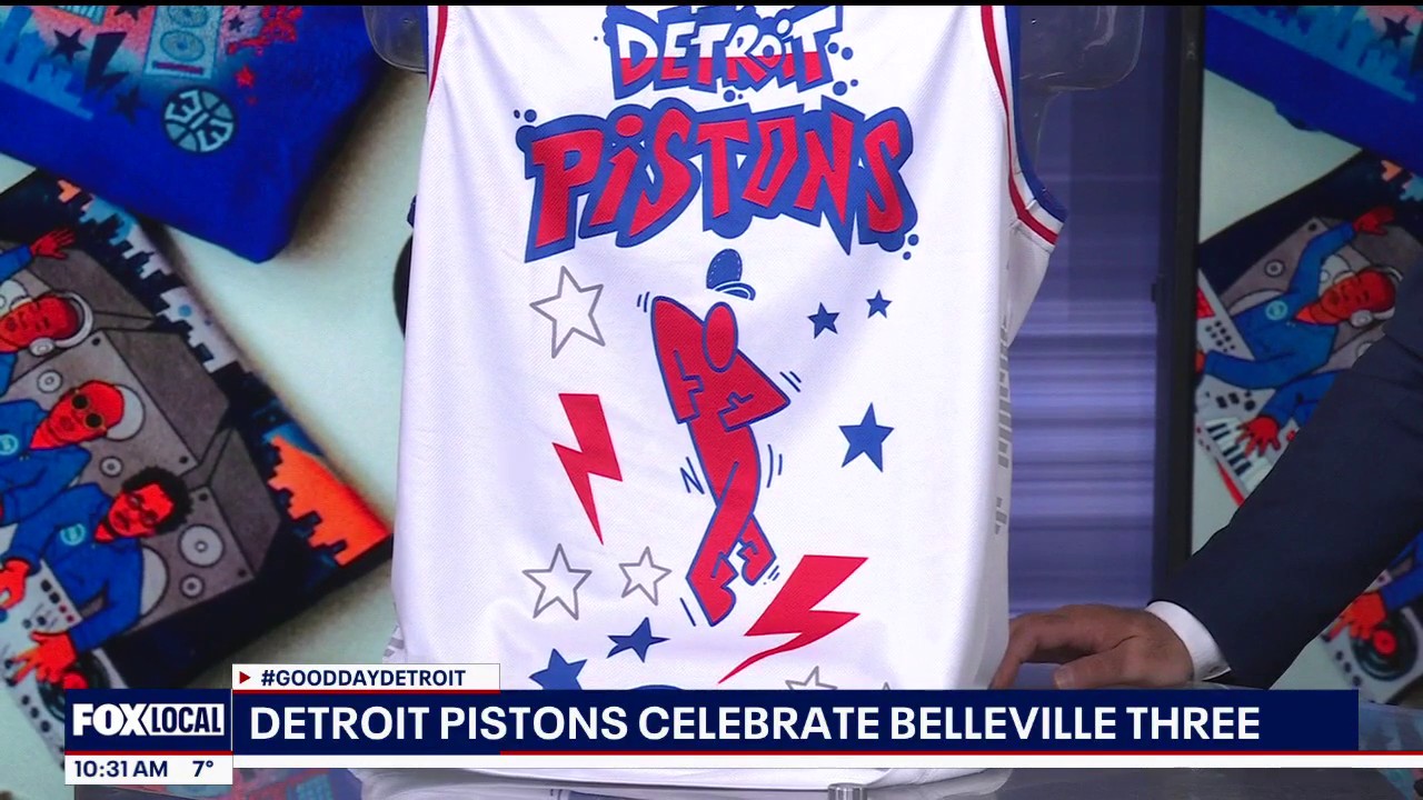 Detroit Pistons honor techno's Belleville Three with merchandise line