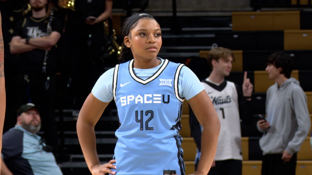 The Knights' rising women's basketball star is Leah Harmon