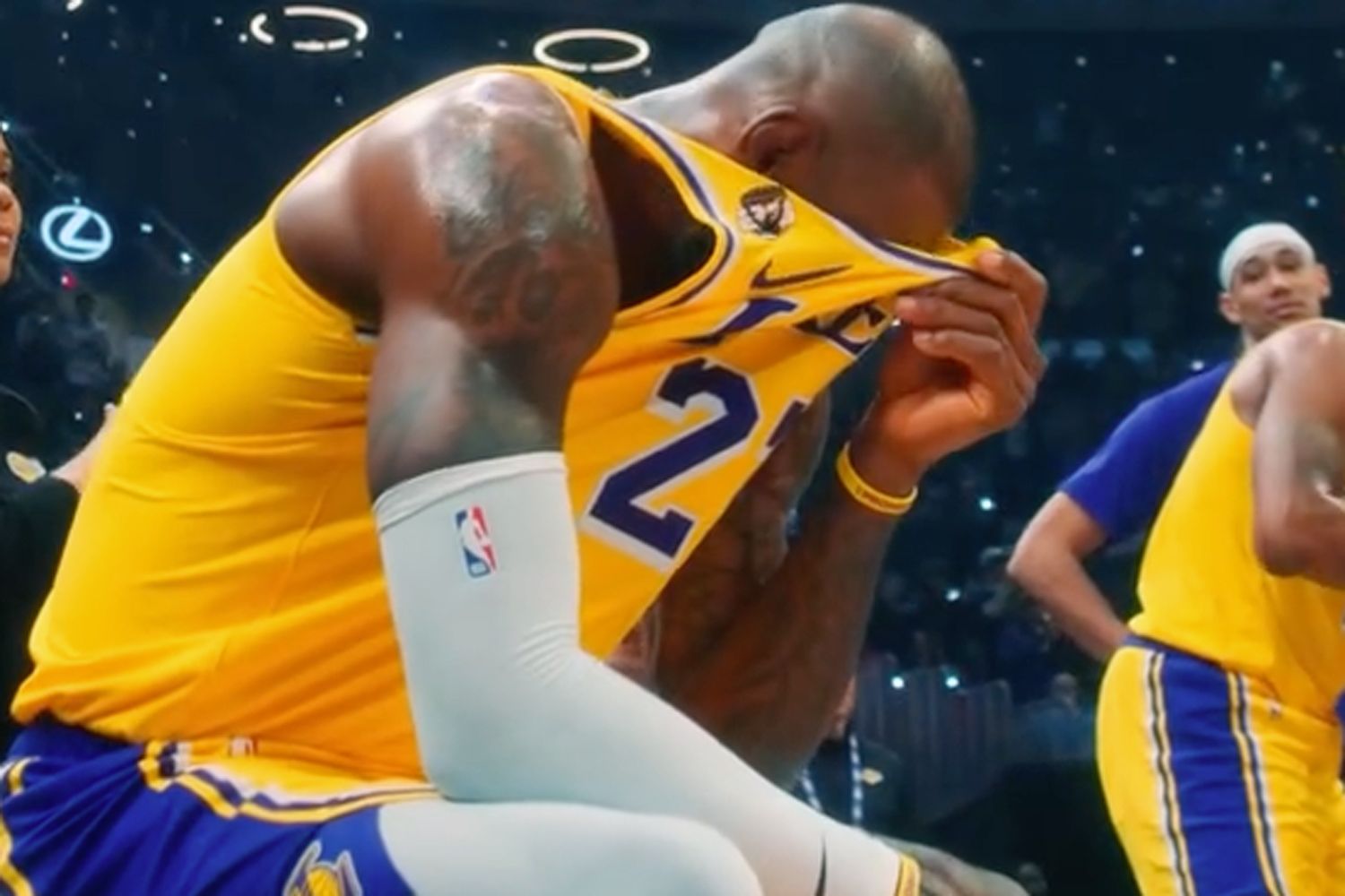 LeBron James Tears Up After Cleveland Cavaliers Tribute