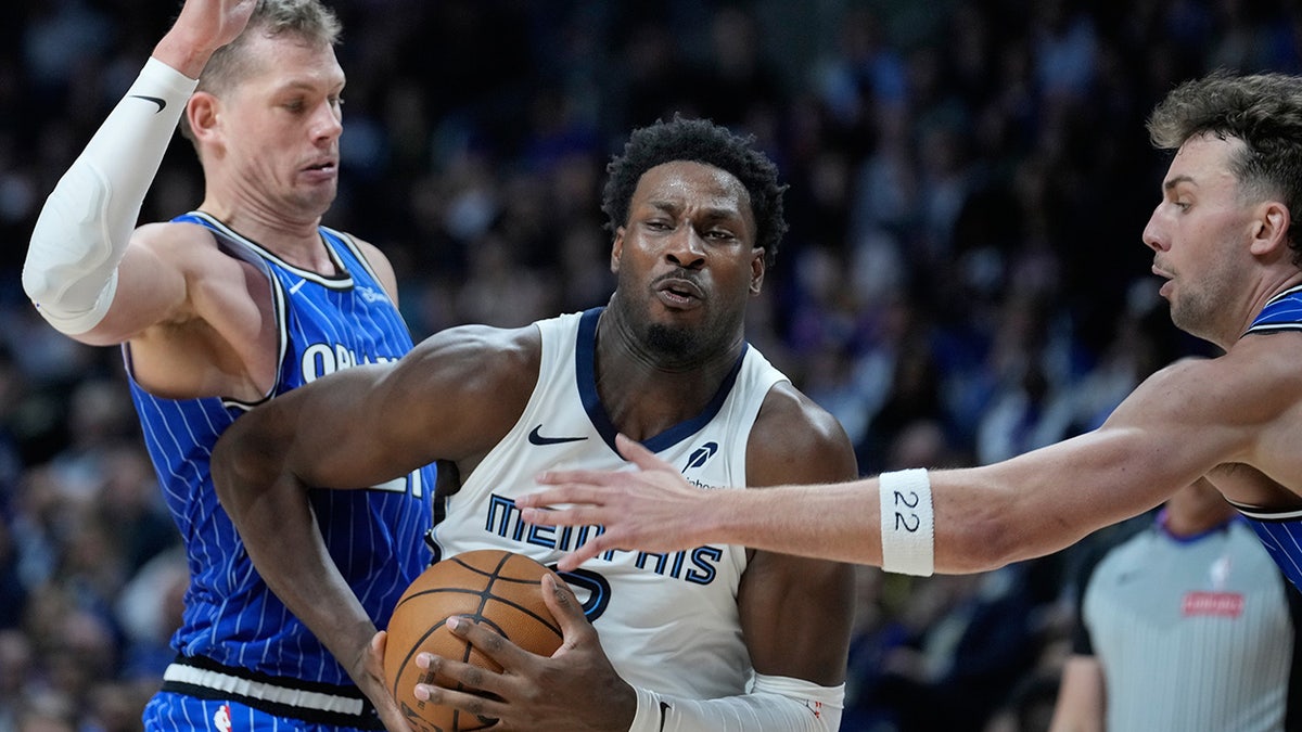 Jaren Jackson Jr. goes up for a shot